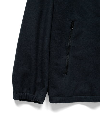 Super180’s WOOL FLEECE ZIP BLOUSON｜NAVY