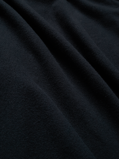 Super180’s WOOL FLEECE ZIP BLOUSON｜NAVY