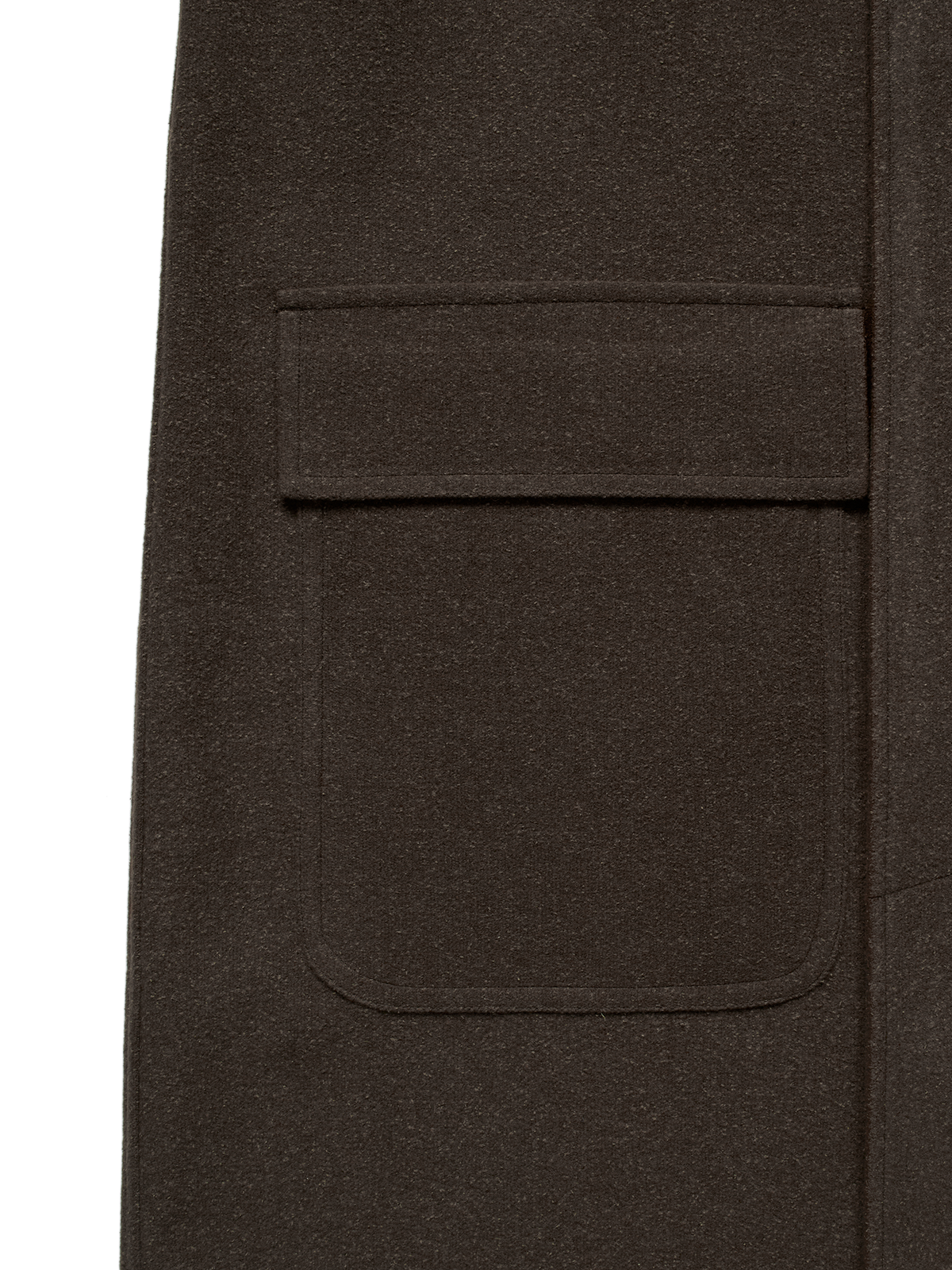 Super140's WOOL/SILK PILE MOSSER BALMACAAN COAT｜BROWN