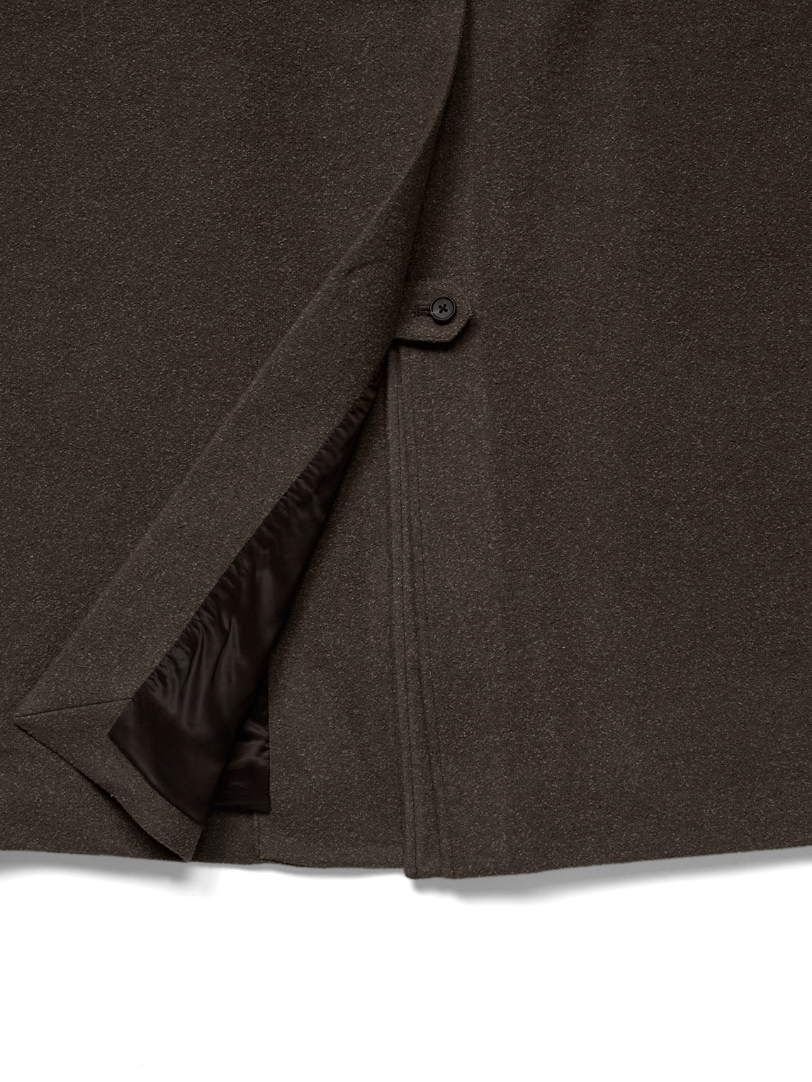 Super140's WOOL/SILK PILE MOSSER BALMACAAN COAT｜BROWN