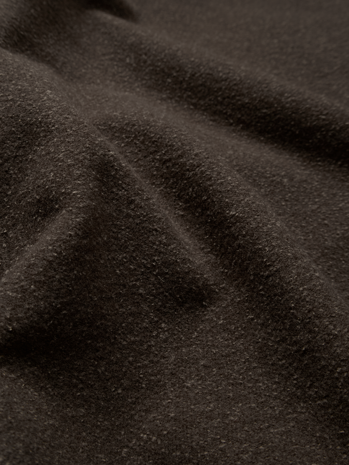 Super140's WOOL/SILK PILE MOSSER BALMACAAN COAT｜BROWN