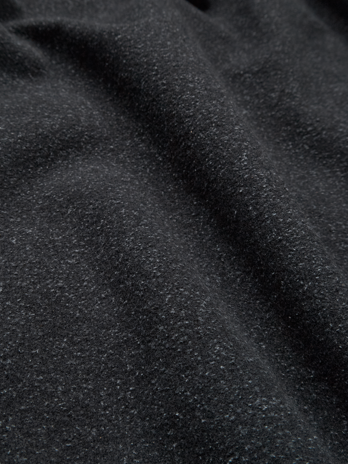 Super140's WOOL/SILK PILE MOSSER BALMACAAN COAT｜CHARCOAL