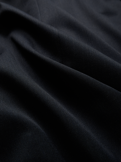 Super130's WORSTED WOOL GABARDINE DOUBLE BREASTED JACKET｜TOP D.NAVY
