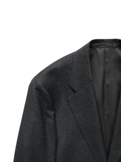 Super160's WORSTED WOOL VIYELLA TAILORED JACKET｜TOP CHARCOAL