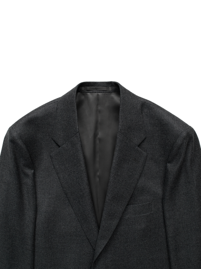 Super160's WORSTED WOOL VIYELLA TAILORED JACKET｜TOP CHARCOAL
