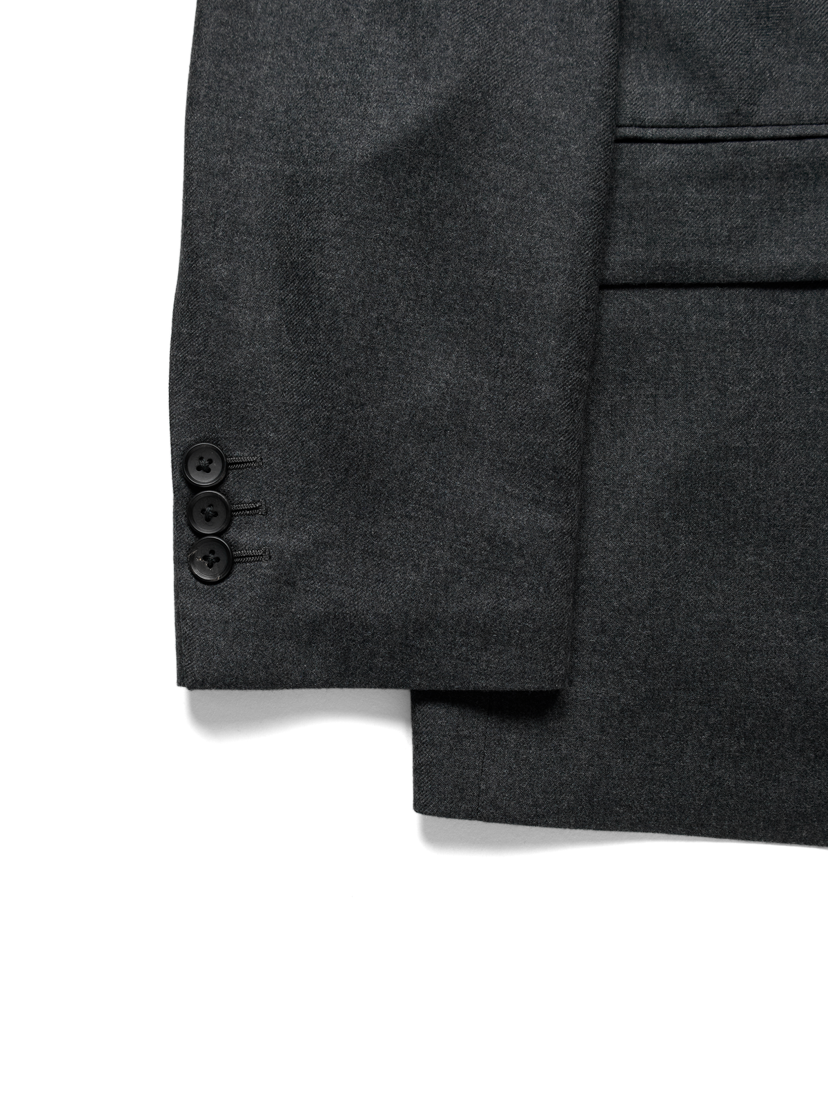 Super160's WORSTED WOOL VIYELLA TAILORED JACKET｜TOP CHARCOAL