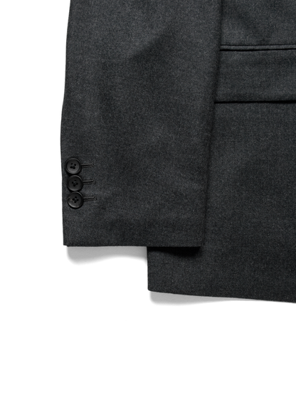 Super160's WORSTED WOOL VIYELLA TAILORED JACKET｜TOP CHARCOAL