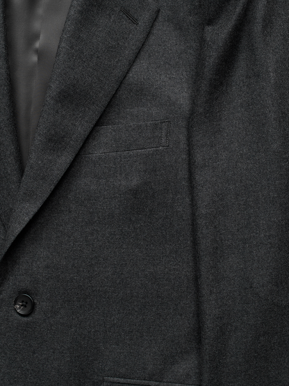 Super160's WORSTED WOOL VIYELLA TAILORED JACKET｜TOP CHARCOAL