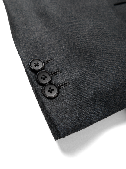 Super160's WORSTED WOOL VIYELLA TAILORED JACKET｜TOP CHARCOAL