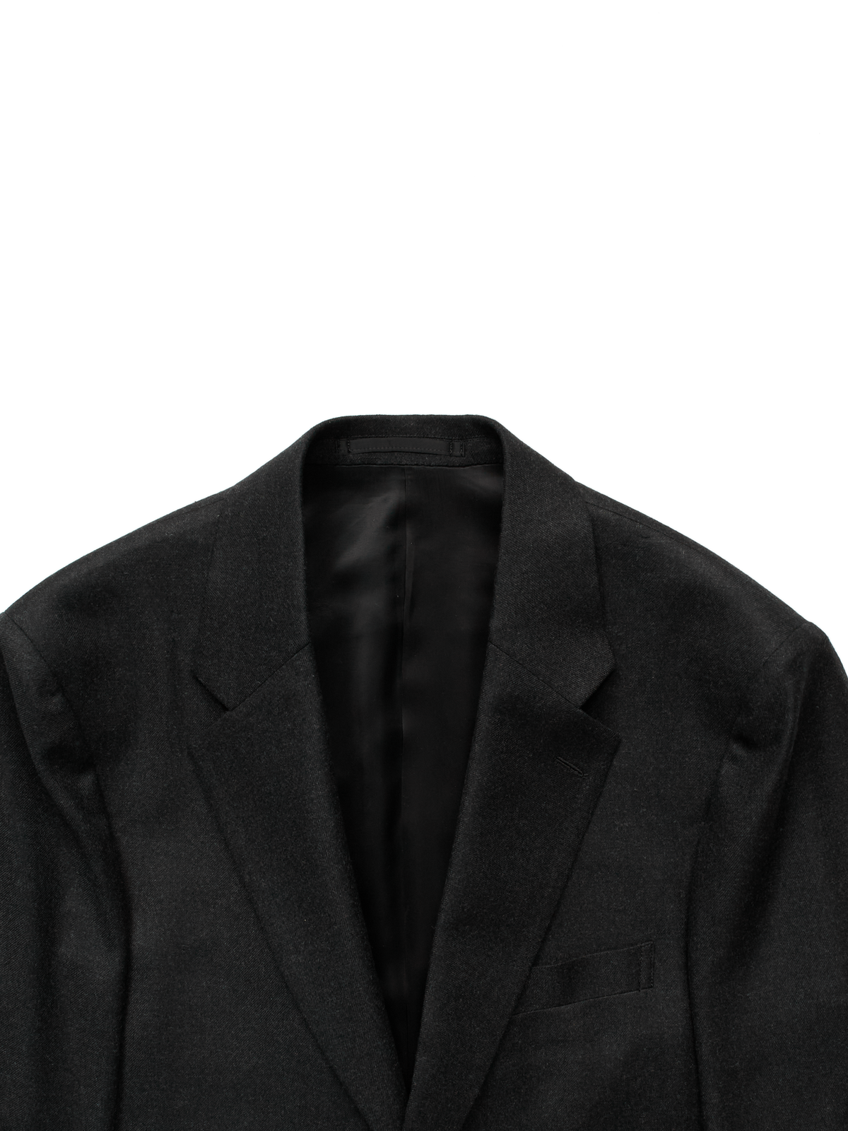 Super160's WORSTED WOOL VIYELLA TAILORED JACKET｜TOP BLACK