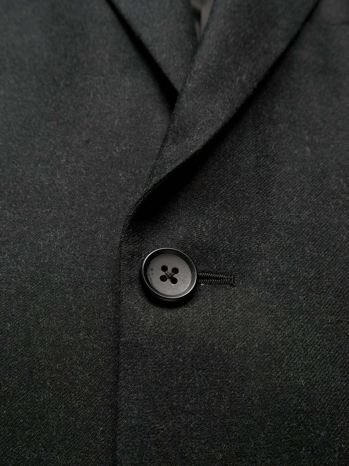 Super160's WORSTED WOOL VIYELLA TAILORED JACKET｜TOP BLACK