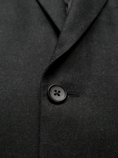 Super160's WORSTED WOOL VIYELLA TAILORED JACKET｜TOP BLACK