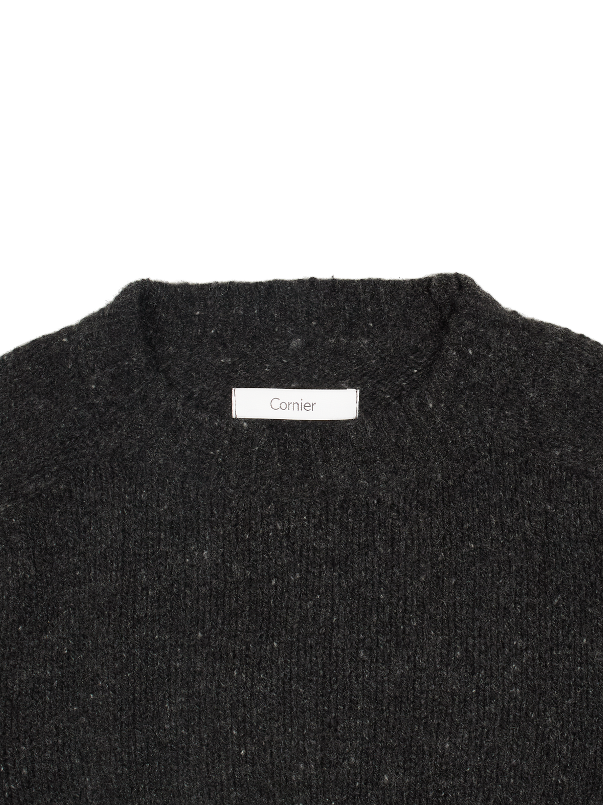 CASHMERE/SABLE SWEATER｜CHARCOAL