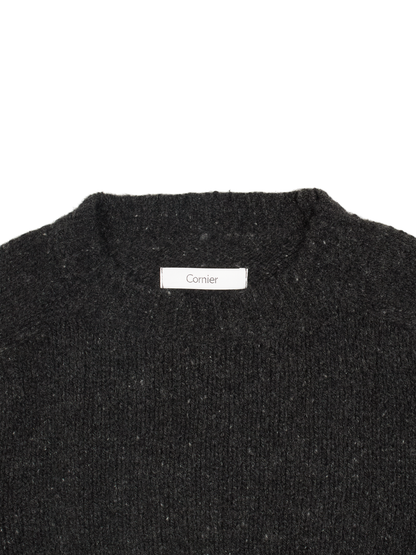 CASHMERE/SABLE SWEATER｜CHARCOAL