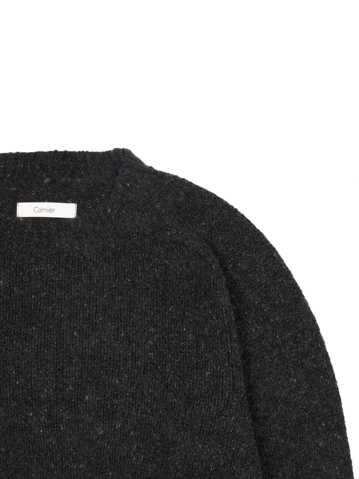 CASHMERE/SABLE SWEATER｜CHARCOAL