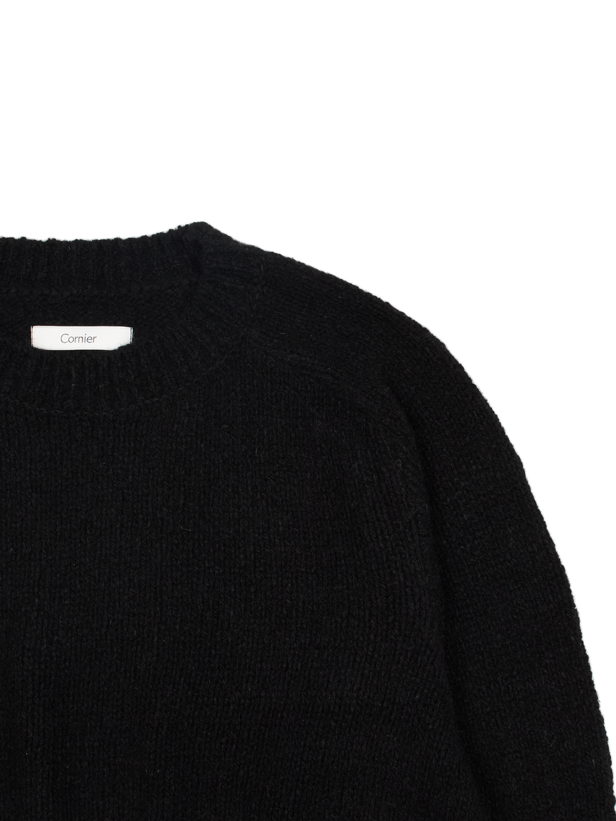 CASHMERE/SABLE SWEATER｜BLACK