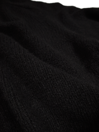 CASHMERE/SABLE SWEATER｜BLACK