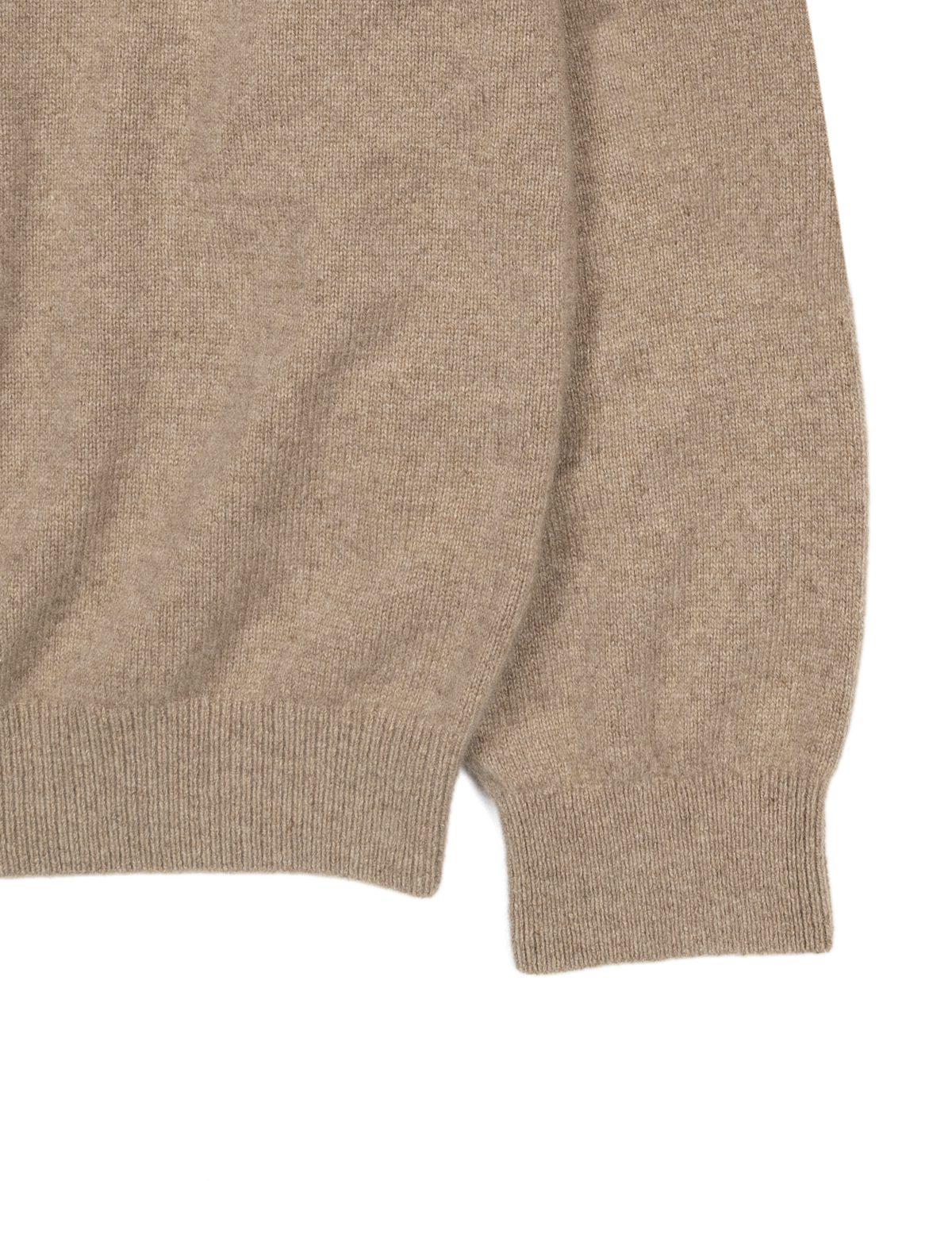 ALASHAN CASHMERE HENLEY NECK SWEATER｜TOP BEIGE
