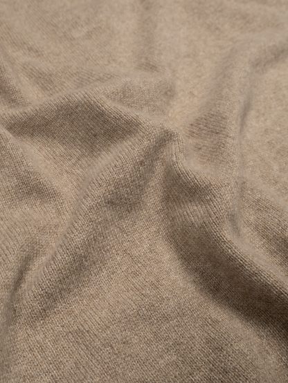 ALASHAN CASHMERE HENLEY NECK SWEATER｜TOP BEIGE