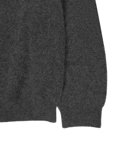 ALASHAN CASHMERE HENLEY NECK SWEATER｜CHARCOAL