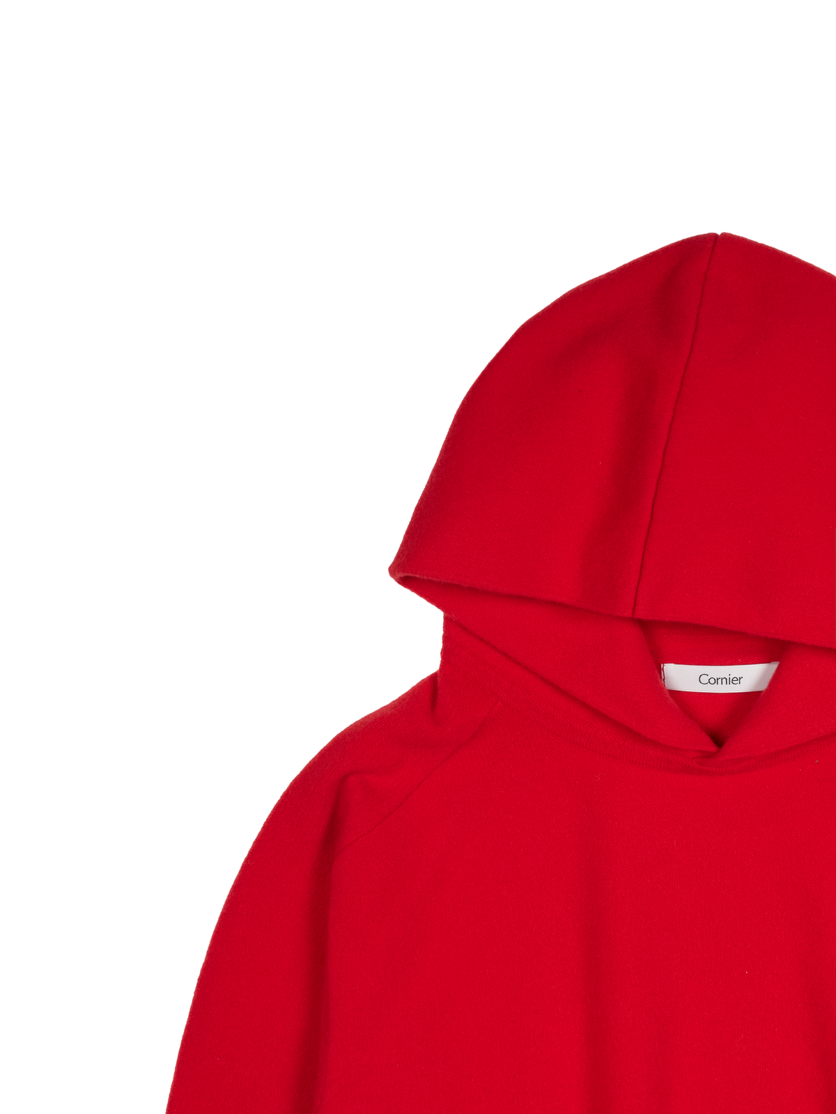 Super170's WOOL KNIT HOODIE｜SCARLET