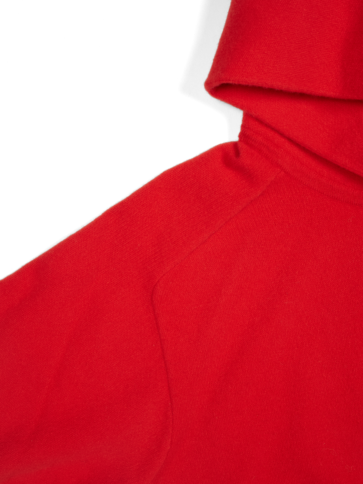 Super170's WOOL KNIT HOODIE｜SCARLET