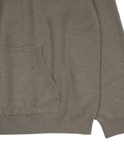 Super170's WOOL KNIT HOODIE｜GREIGE