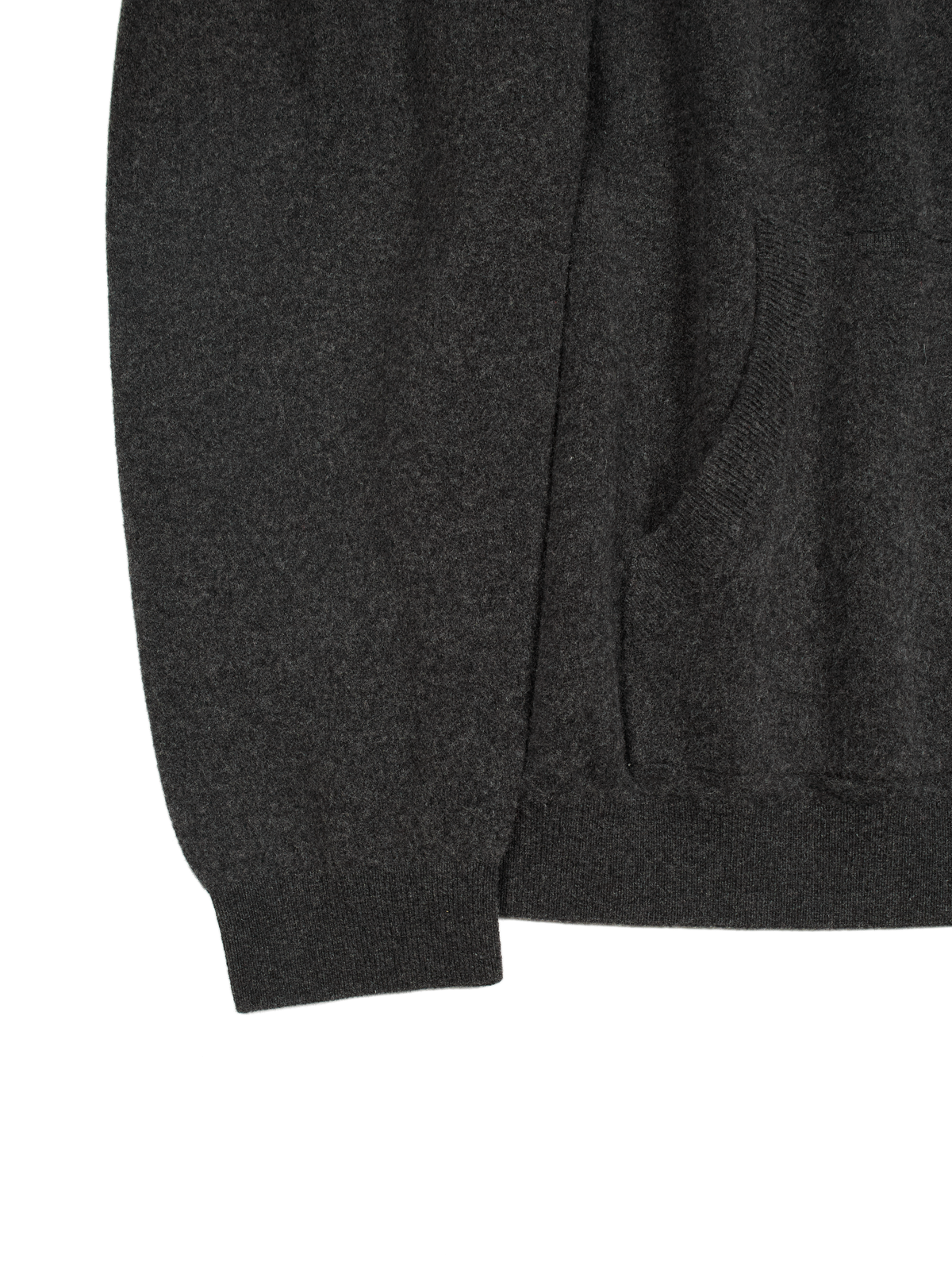 Super170's WOOL KNIT HOODIE｜CHARCOAL