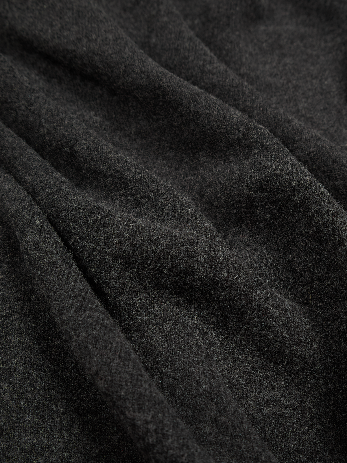 Super170's WOOL KNIT POLO SHIRTS｜CHARCOAL