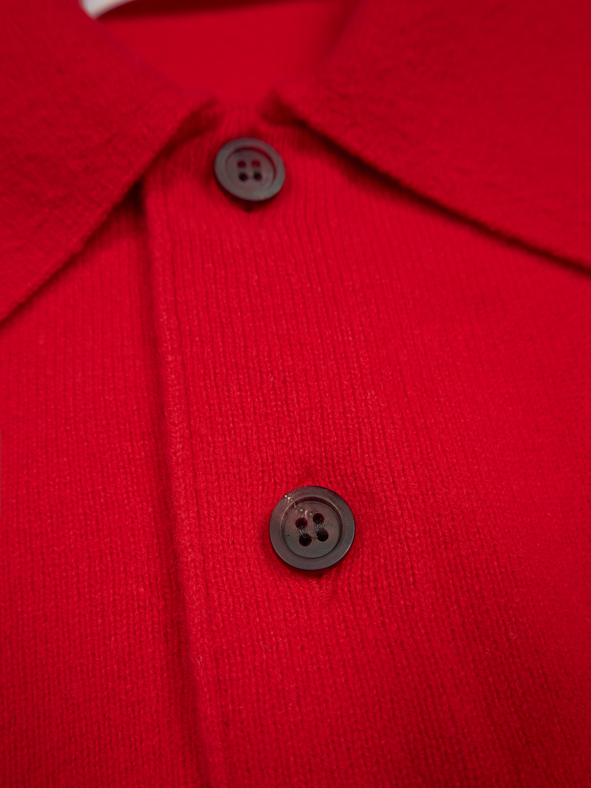 Super170's WOOL KNIT POLO SHIRTS｜SCARLET