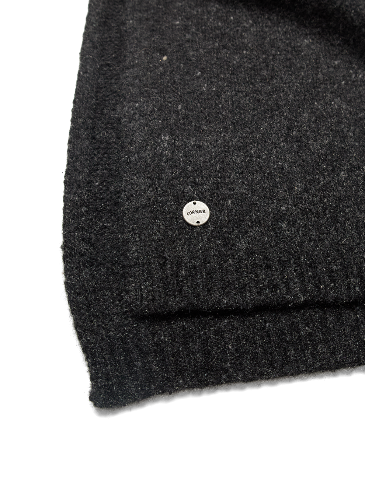 CASHMERE/SABLE STOLE｜CHARCOAL