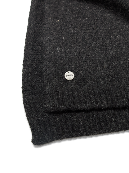 CASHMERE/SABLE STOLE｜CHARCOAL
