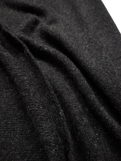 CASHMERE/SABLE STOLE｜CHARCOAL