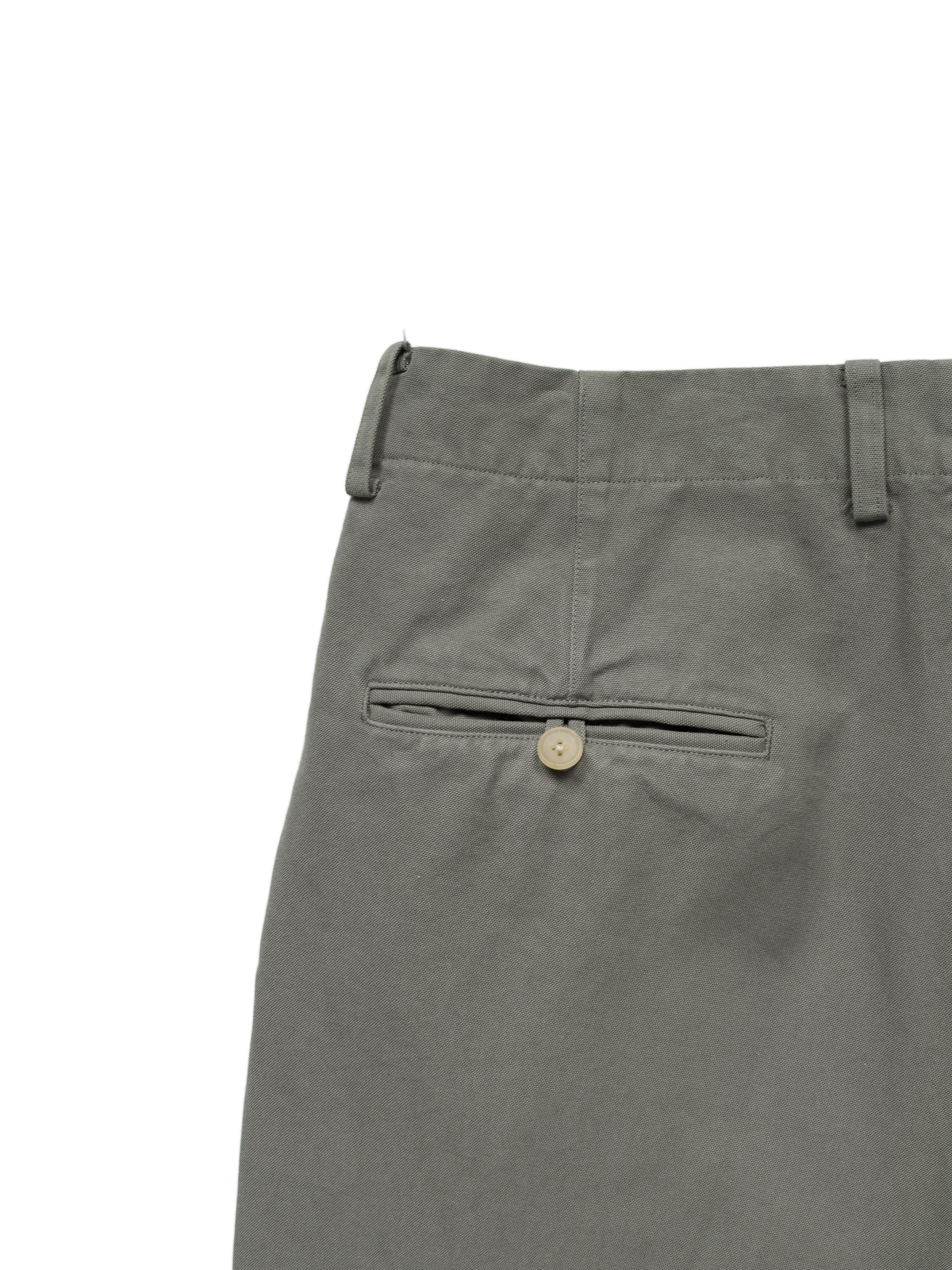 GARMENT DYED FINX COTTON DUCK SLACKS｜STEEL