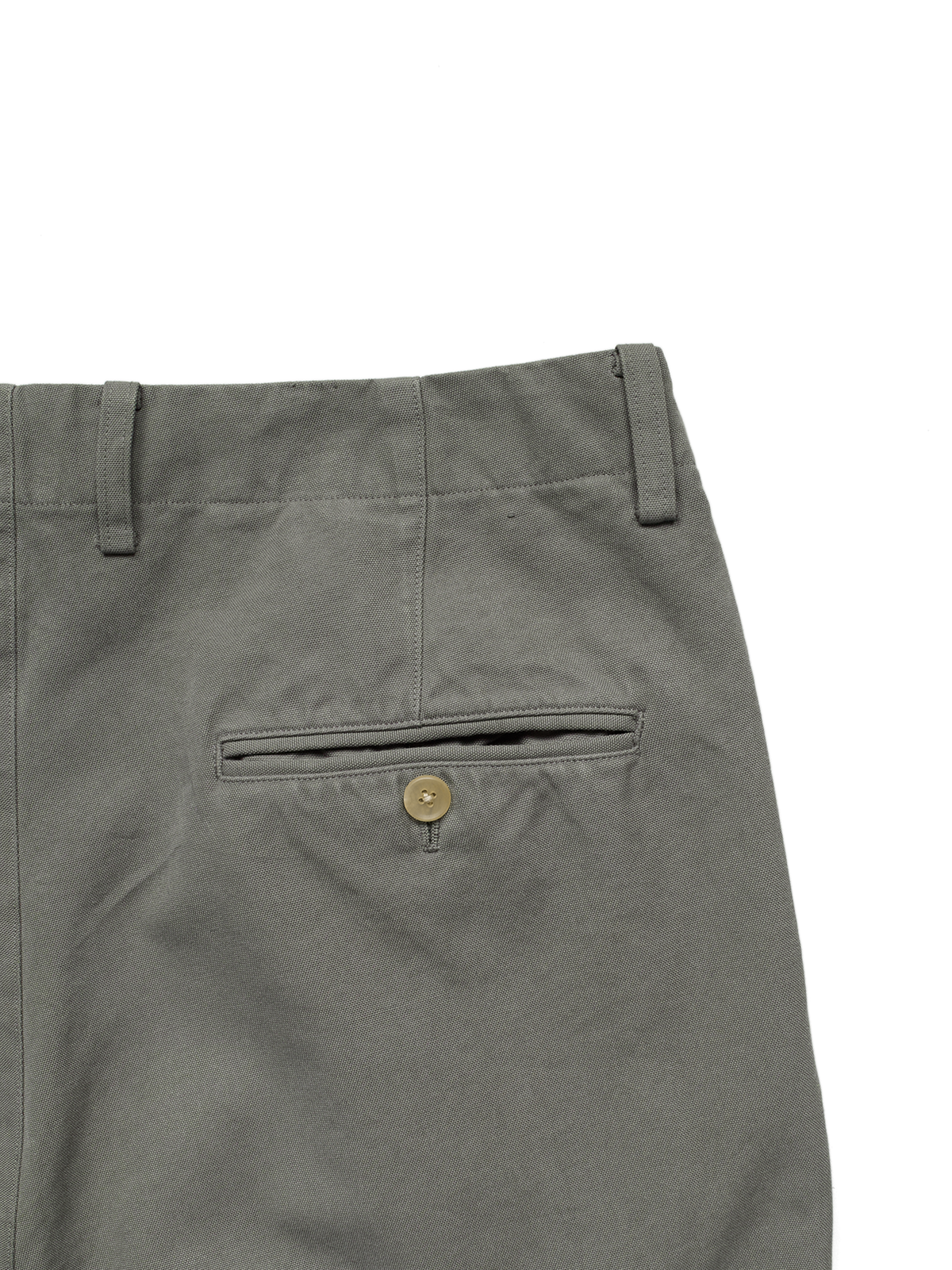 GARMENT DYED FINX COTTON DUCK SLACKS｜STEEL