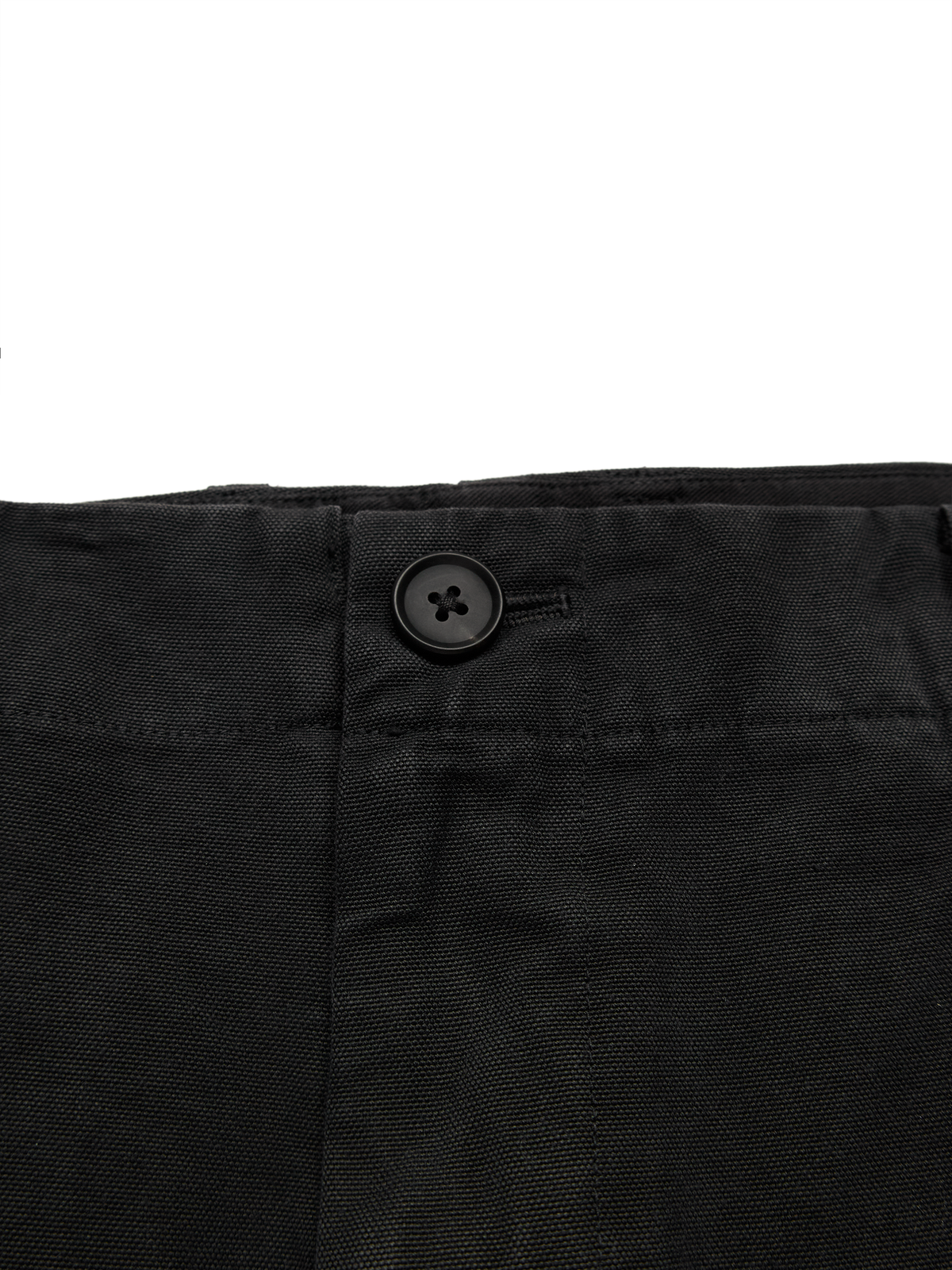 GARMENT DYED FINX COTTON DUCK SLACKS｜FADED BLACK