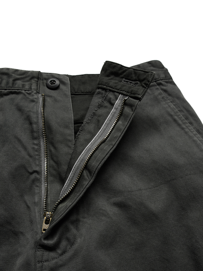 GARMENT DYED FINX/ZIMBABWE COTTON TWILL M-47 CARGO PANTS｜AGED OLIVE