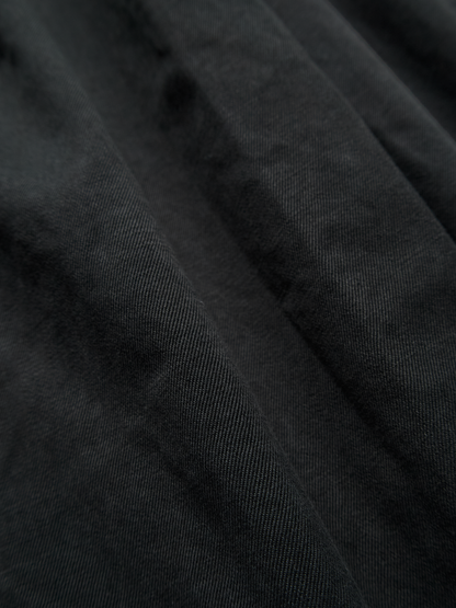GARMENT DYED FINX/ZIMBABWE COTTON TWILL M-47 CARGO PANTS｜BLACK