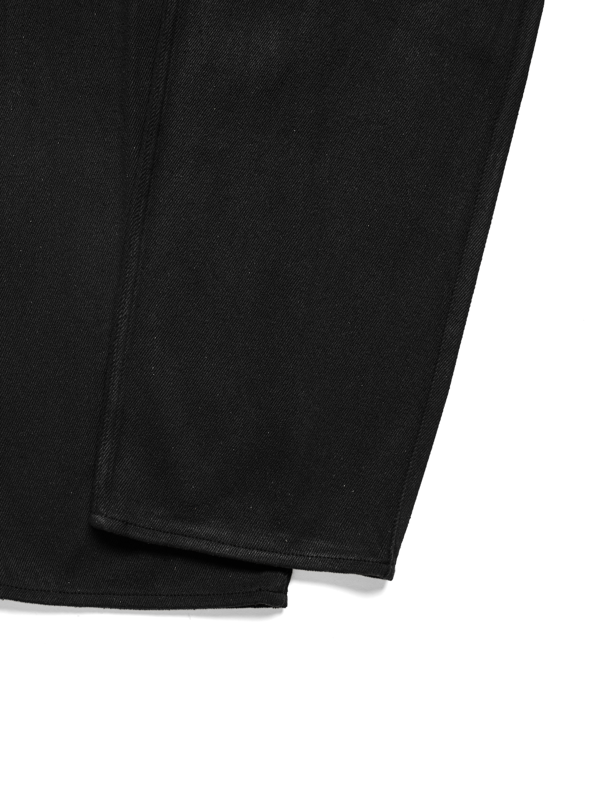 SILK NEP DENIM PANTS｜BLACK
