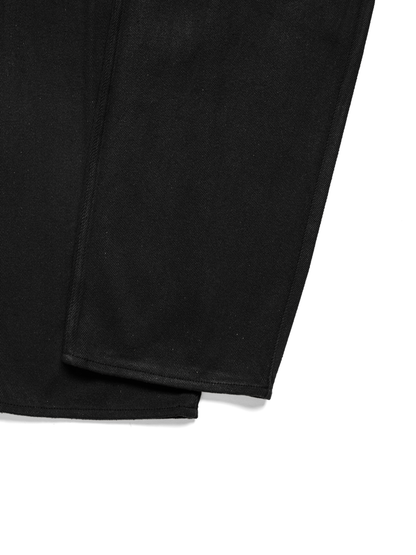 SILK NEP DENIM PANTS｜BLACK