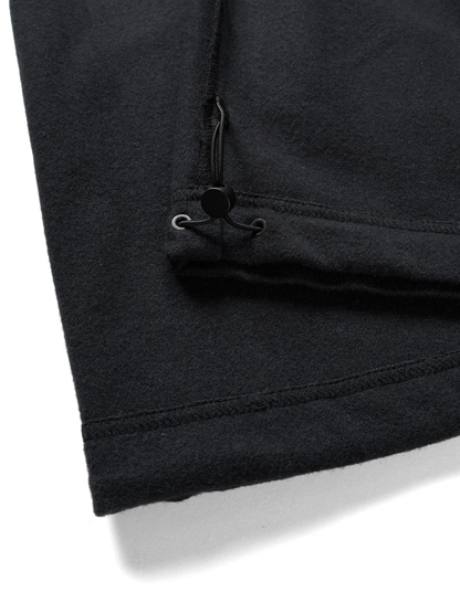 Super180’s WOOL FLEECE EASY PANTS｜INK BLACK