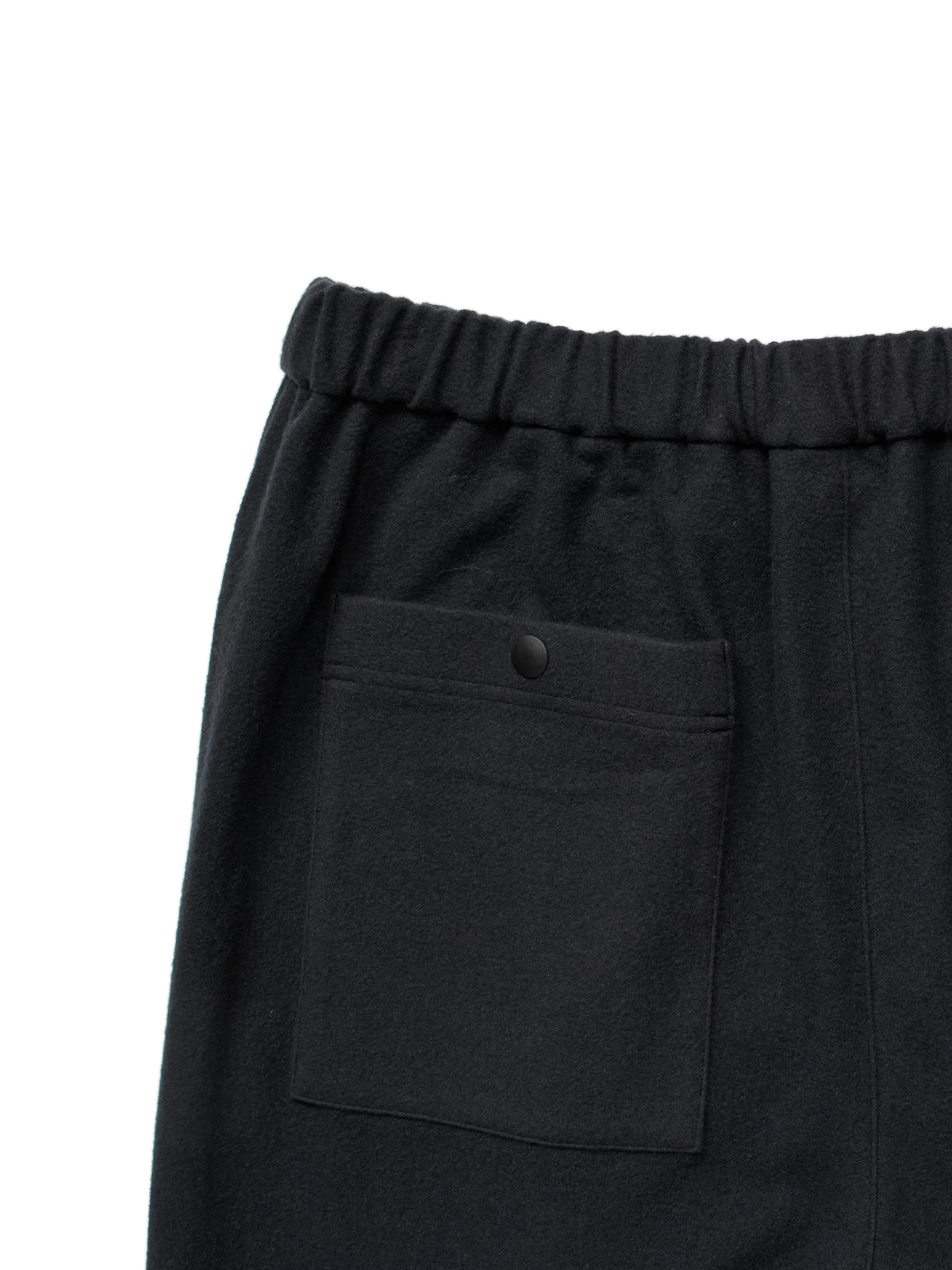 Super180’s WOOL FLEECE EASY PANTS｜INK BLACK