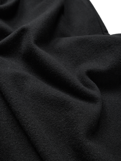 Super180’s WOOL FLEECE EASY PANTS｜INK BLACK