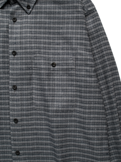 SILK FLANNEL CHECK SHIRTS｜NAVY CHECK