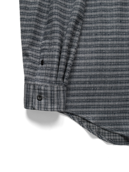 SILK FLANNEL CHECK SHIRTS｜NAVY CHECK