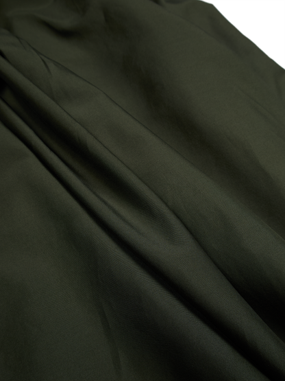 BRAZIL SILK/COTTON REGULAR COLLAR  SHIRTS｜KHAKI