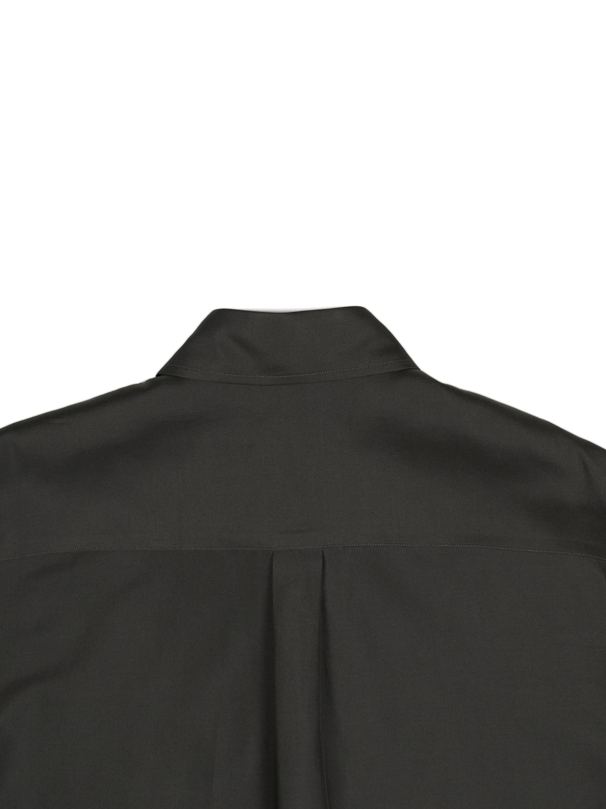 BRAZIL SILK/COTTON REGULAR COLLAR  SHIRTS｜BROWN CHARCOAL