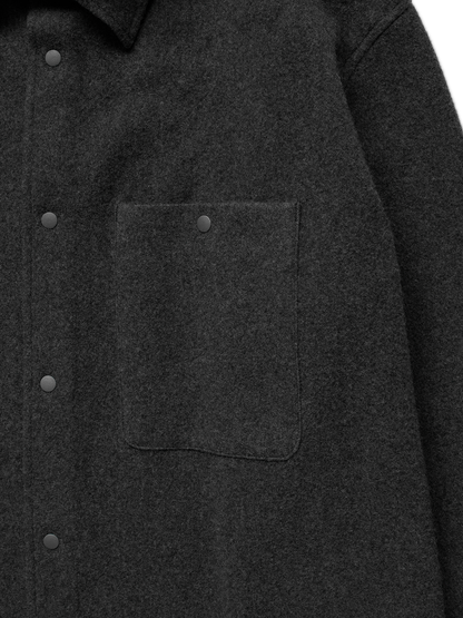 Super180’s WOOL FLEECE SHIRTS｜TOP GRAY