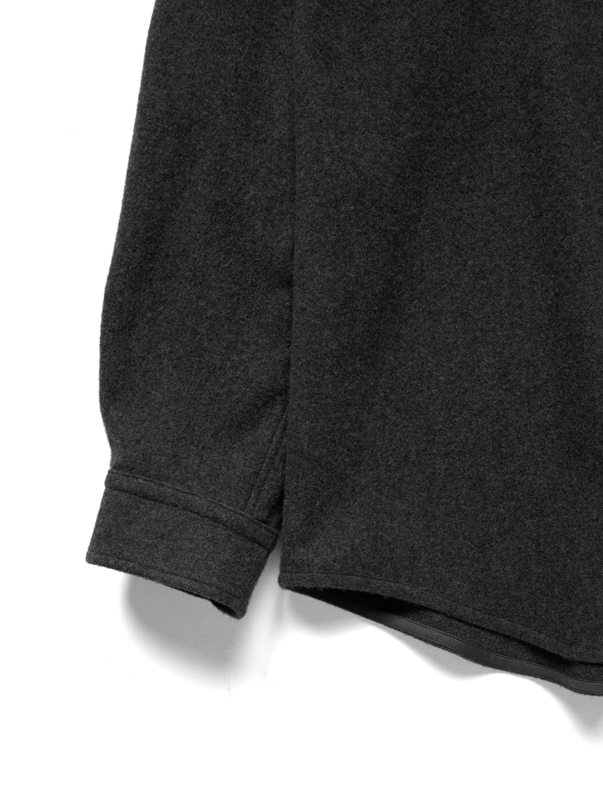 Super180’s WOOL FLEECE SHIRTS｜TOP GRAY
