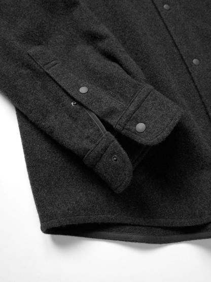 Super180’s WOOL FLEECE SHIRTS｜TOP GRAY